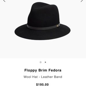 Rag & bone Floppy Brim Fedora SZ Medium